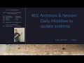 Archlinux Neovim - daily workflow to update systems