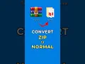 Lagu How to Convert ZIP file to Normal | 2025 #shorts #unzip #zip
