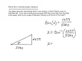 Geometry SOHCAHTOA word problems
