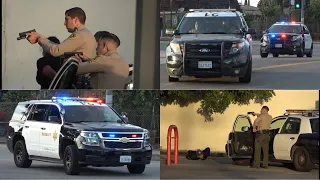 LASD Deputies Detaining Stolen Vehicle At Gunpoint Compton 10 24 21