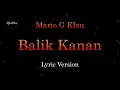 Download Lagu Mario G Klau - Balik Kanan (Karaoke Version by QraOke)
