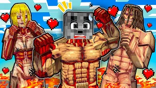 Todas GAROTAS TITANS se APAIXONARAM por MIM no ATTACK ON TITAN MINECRAFT
