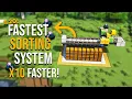 Minecraft BEST SORTING SYSTEM 1 21 - 10x Faster
