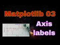 Ep15 Matplotlib basic - Part 3 Axis labels