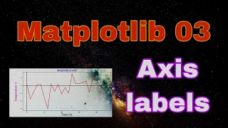 Ep15 Matplotlib basic - Part 3 Axis labels