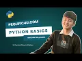 Python Basics Module 3