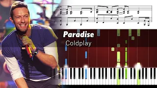 Coldplay - Paradise - Epic Piano Tutorial with Sheet Music