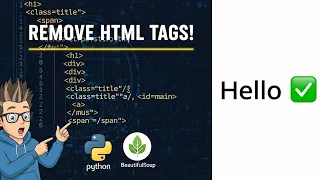 Remove HTML Tags using Python