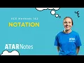 Notation VCE Methods 1 2