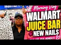 Vlog Early Morning Walmart Run Clean Juice New Nails