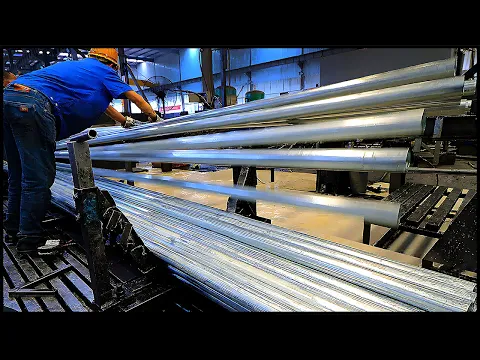 Download MP3 Industrial Steel Pipe Manufacturing Factory! Mass Production Process!