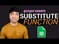 Google Sheets Substitute Function