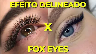 ✅DIFERENÇA ENTRE O FOX EYES X EFEITO DELINEADO