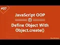 Learn JavaScript OOP in Arabic - Defining Object With Object create