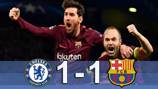ملخص مباراة برشلونة 1 1 تشيلسى موسم 2018 وجنون عصام الشوالى 