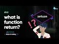 What is function return Tekie Byte