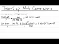 Mole Conversions 4 Two-step Conversions