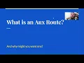 USPS What is an Aux Route