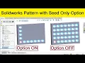 Solidworks linear pattern with seed only option