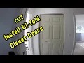 How to Cut and Fit Hollow Bifold Closet Doors Easy Install