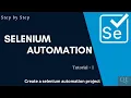 Create a selenium automation project in java step by step tutorial - 1 Tamil QE Tech