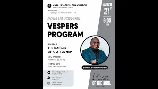 VESPERS PROGRAM  21ST AUGUST 2026