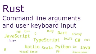 Rust - Command line arguments and user keyboard input