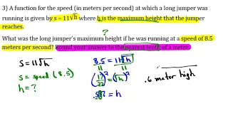 Algebra 1 Unit 9 Lesson 6 Modeling and Problem Solving with Radical Functions
