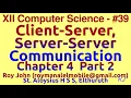Part 2 client-server server-server communication Chapter 4 plus 2 Computer Science Applications