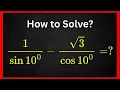 Genius Trick To Simplify This Trig Expression Trigonometry