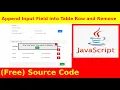 Ep81 - Append Input Field Data into Table Row and Change Drag Position of Table Row