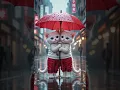 Lagu Cute Cats in the Rain Wearing Adorable Raincoats – Meow Meow Sad Song 😿🎶 #shorts #kitten