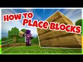 How to PLACE A BLOCK in MINECRAFT