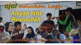 Download Ojol Prank, mainkan lagu Aisya Istri rosulullah, pengunjung restoran sampai lupa kalau lagi makan. MP3