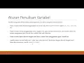 Tutorial JAVA - Variabel dan Tipe Data