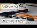 Testing the AxiDraw V3 with multiple pens - Drawing a banner for this channel