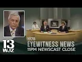 WJZ-TV Baltimore Eyewitness News 11PM Newscast Close 1978 WJZ 13