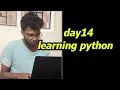 Day 14 python learning 2hr using chatgpt learning python bharathithasan devops