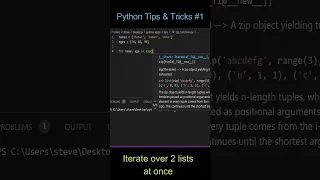 Python Code To Iterate Over Two Lists At Once Python Tips Tricks