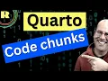 Quarto - inserting executable code as code chunks into your document
