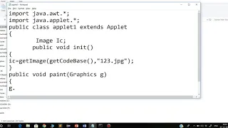 how we can insert image in Applet in hindi Advance Java LearningStrome Academy