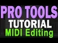 Pro Tools First Tutorial Part 3 - MIDI Note Input and Editing