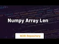 numpy array len