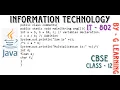 Datatypes and Variables in Java Class 12 IT - 802 CBSE Vocational Education