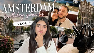 Spending His Birthday in Amsterdam 💌 |  boat rides, cafés and rain 