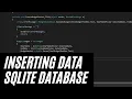 Inserting Data Into Our SQLite Database - Make a Modern WPF Desktop App Part 10