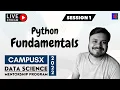 Session 1 - Python Fundamentals CampusX Data Science Mentorship Program 7th Nov 2022