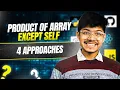 238 Product of Array Except Self Math Prefix Product 4 Approaches