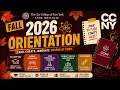 Fall 2026 orientation