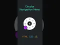 Circle Navigation Indicator Menu HTML CSS JavaScript Source Code in the Description